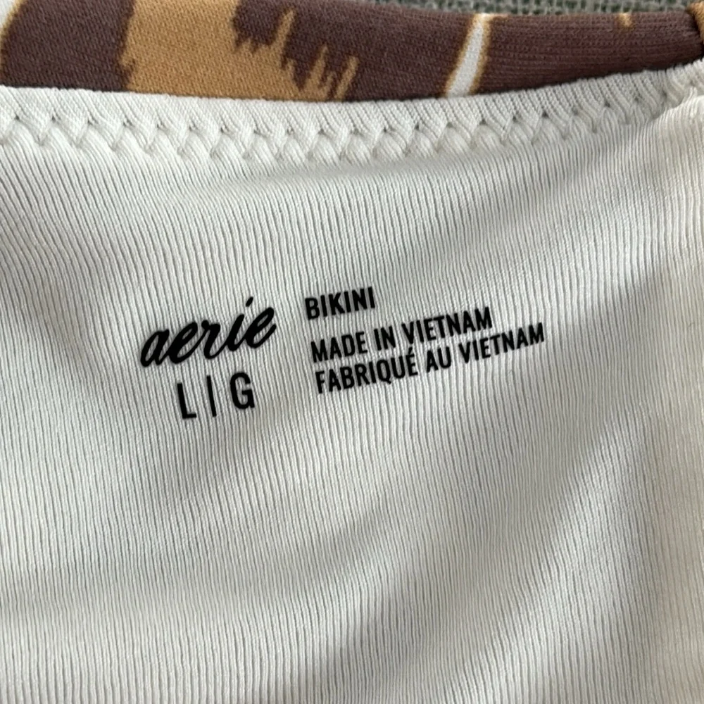 Aerie Super High Cut Leopard Bikini Bottoms